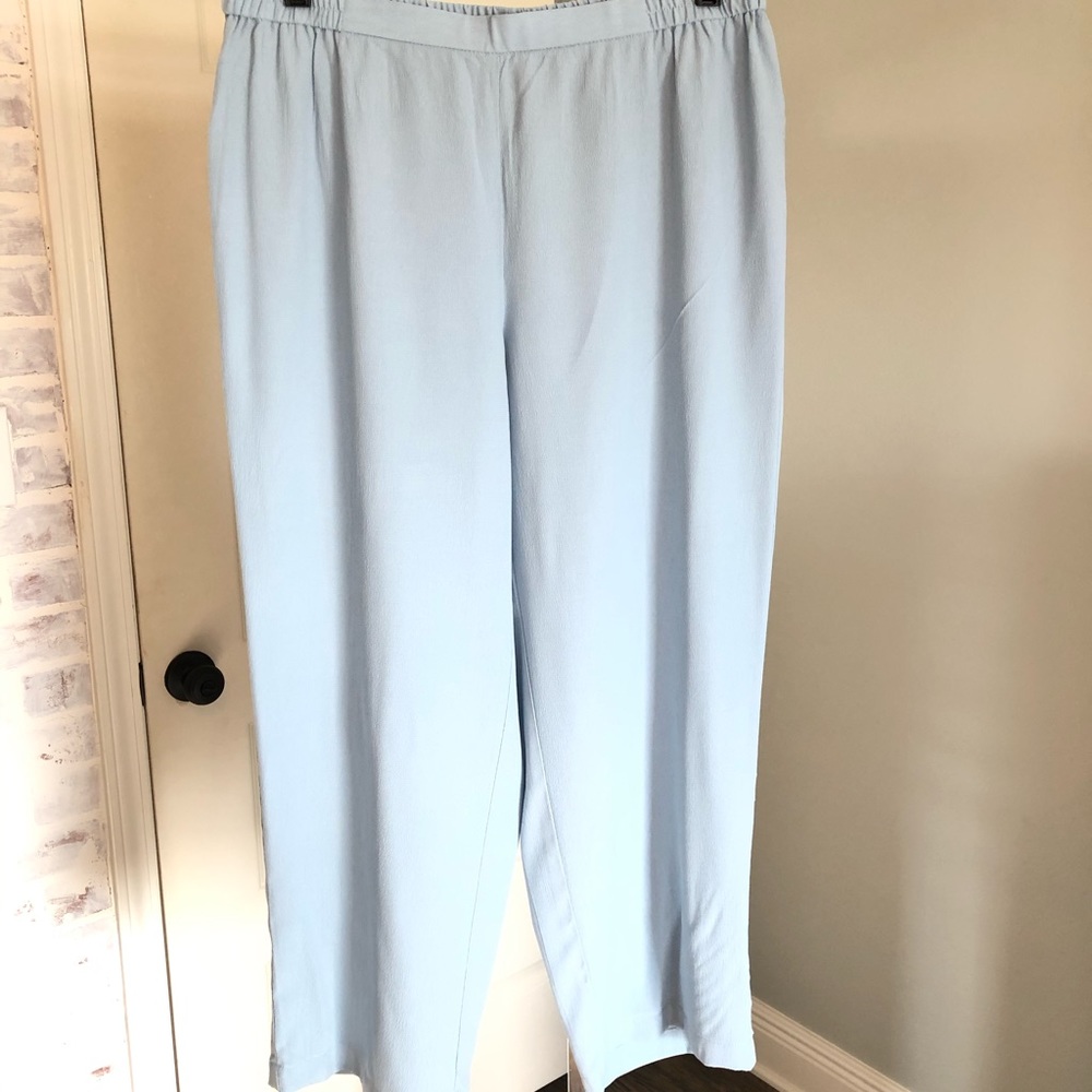 Crepe crop pants